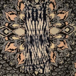 Cute juniors blue/white tie dye maxi dress size S